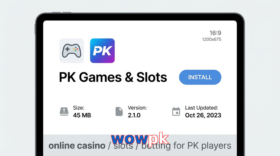 Game list for Wowpk gameapk section